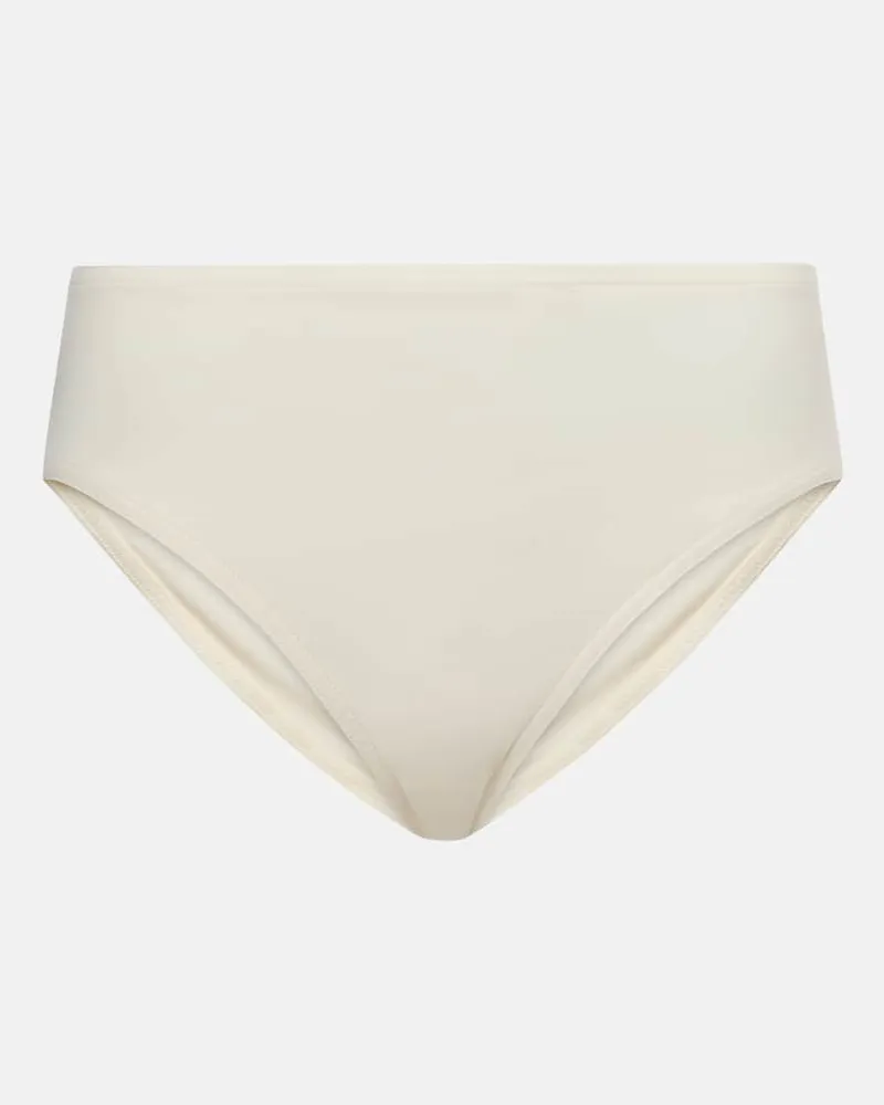 Karla Colletto Slip bikini a vita alta Bianco