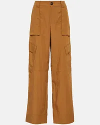 Vince Pantaloni cargo a gamba larga Beige