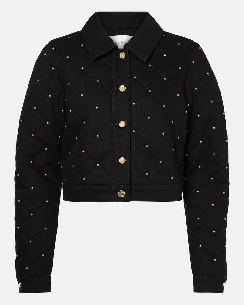 Nina Ricci Giacca di jeans cropped Nero