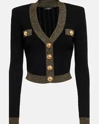 Balmain Cardigan cropped Oro