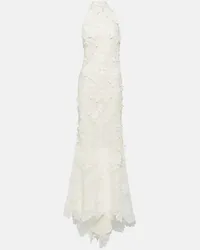 Alexander McQueen Bridal - Abito lungo in pizzo Bianco