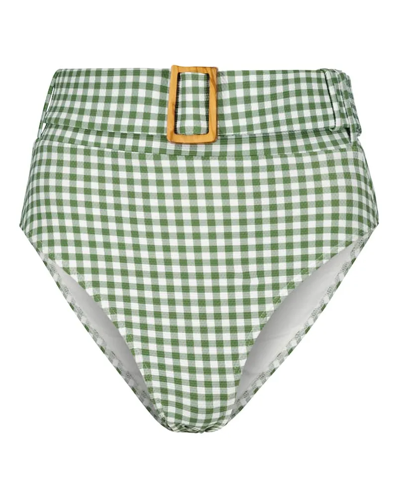 Alexandra Miro Slip bikini Ursula a quadretti Verde