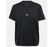 Givenchy T-shirt 4G in jersey di cotone Nero