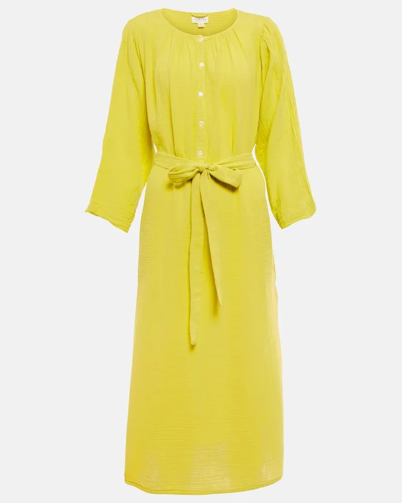 Velvet Abito midi Christelle in cotone Giallo