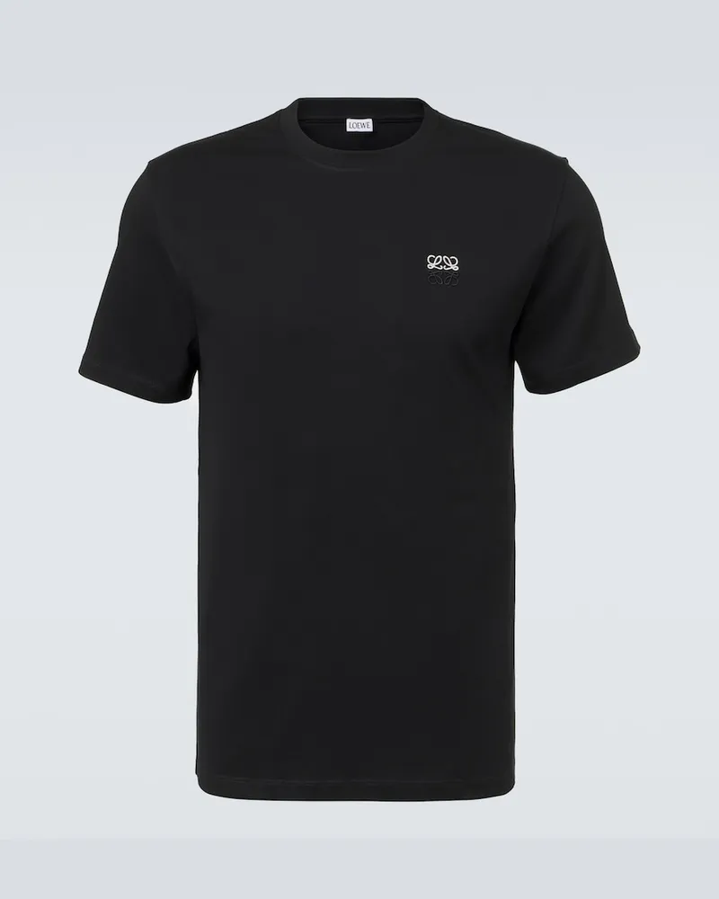 Loewe T-shirt Anagram in jersey di cotone Nero