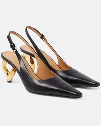 J.W.Anderson Pumps Chain Heel in pelle Nero