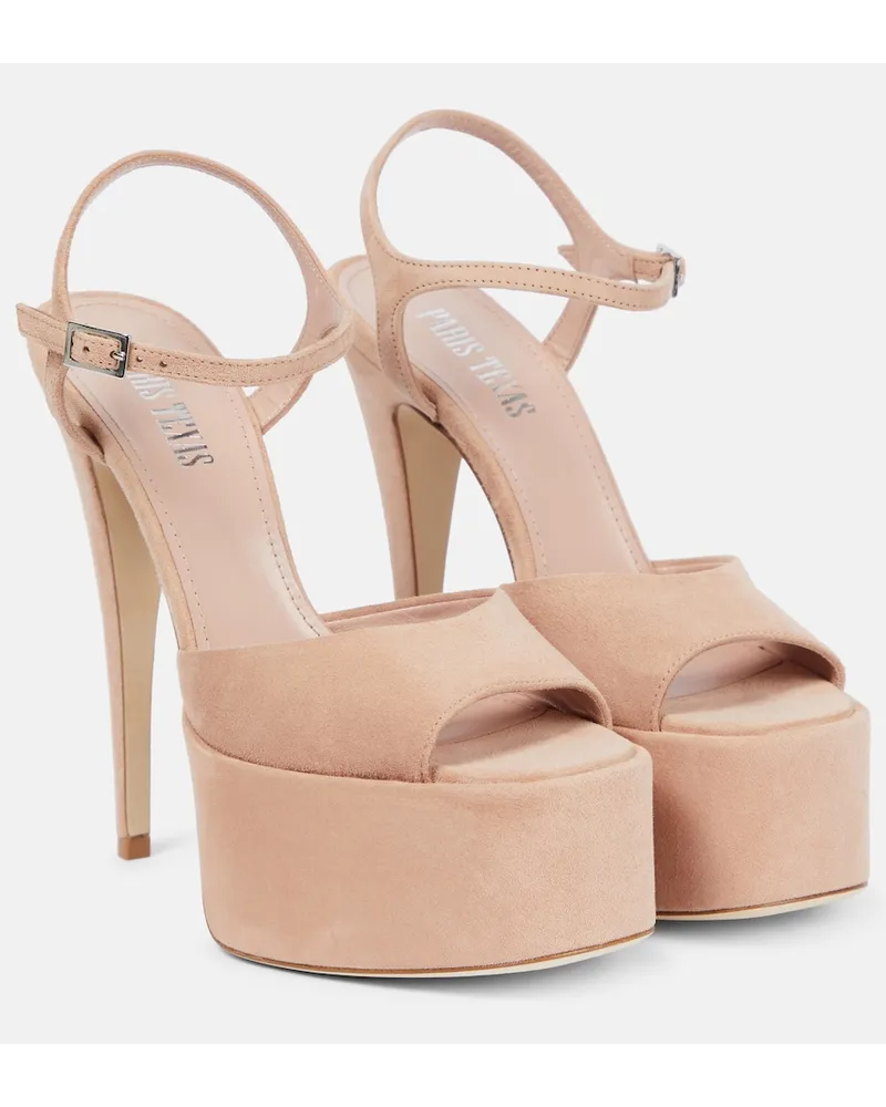 Paris Texas Sandali Pamela in suede Rosa