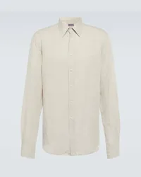 Ralph Lauren Camicia in misto lino Bianco