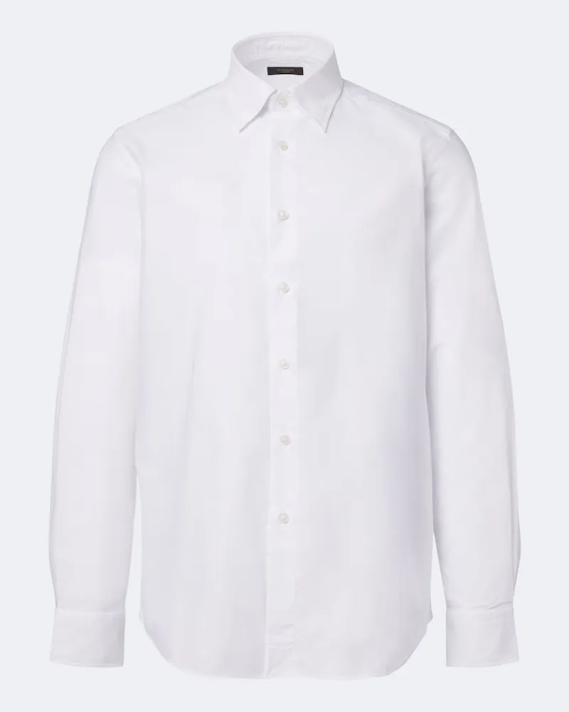 Slowear Camicia in popeline di cotone Bianco