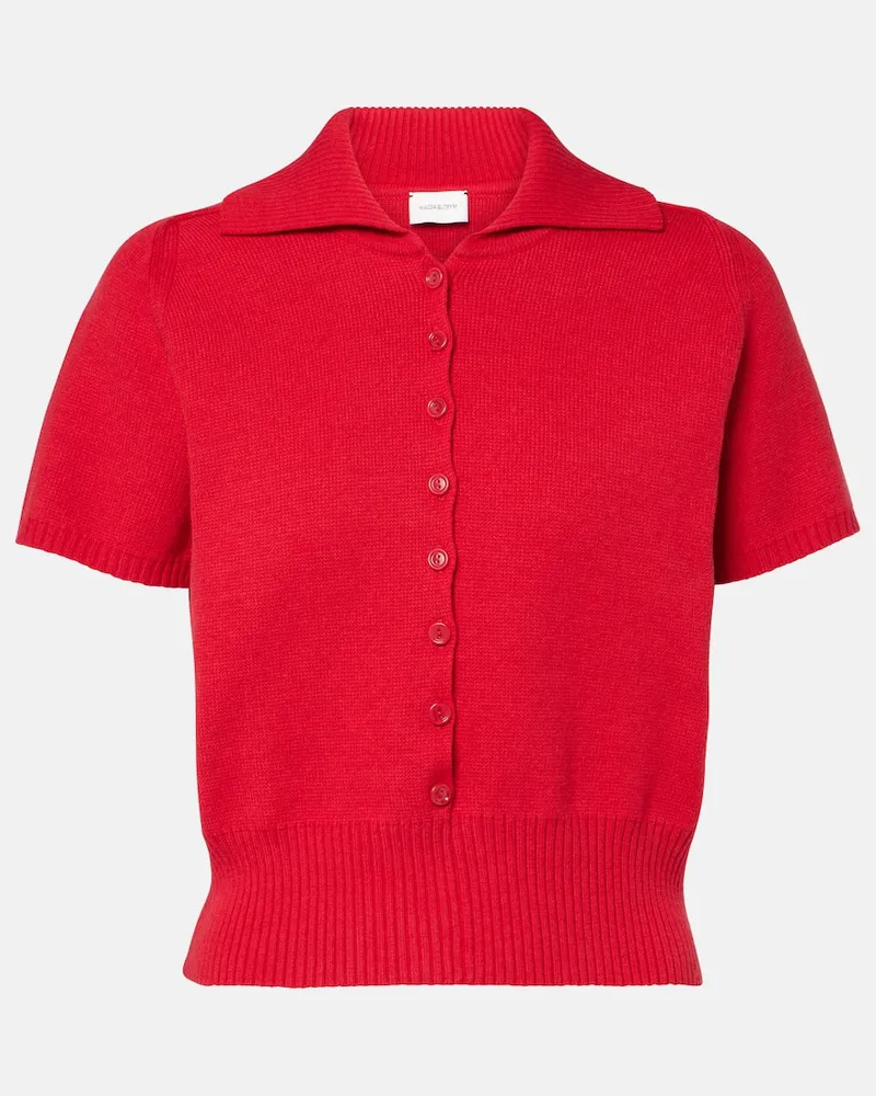 Magda Butrym Pullover in misto cotone Rosso