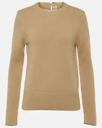 Totême Pullover in lana e cashmere Marrone