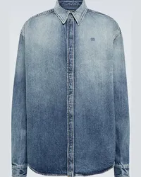 Balenciaga Camicia di jeans oversized BB Blu