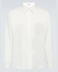 Loewe Camicia Anagram in twill di cotone Bianco