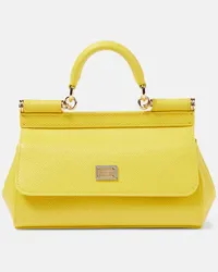 Dolce & Gabbana Borsa Sicily Small in pelle Giallo