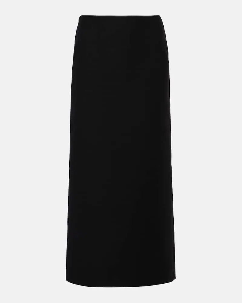 Valentino Garavani Gonna midi in CrÃªpe Couture Nero
