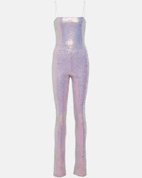 ROTATE Birger Christensen Jumpsuit con paillettes Rosa