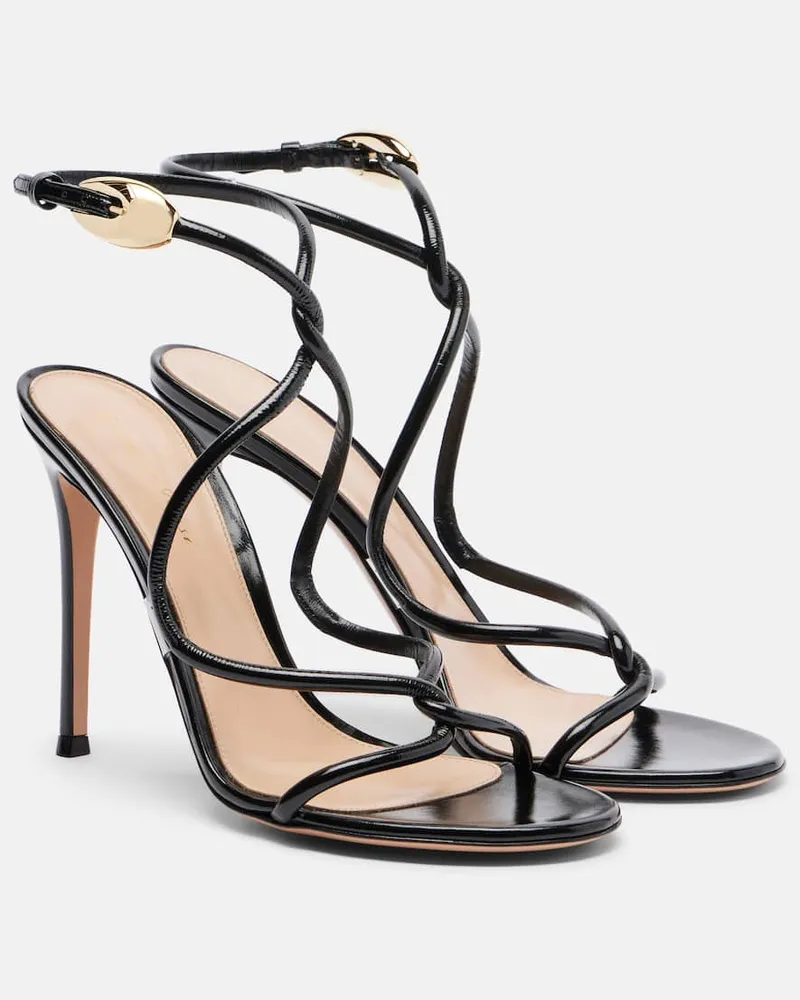 Gianvito Rossi Sandali Jungle Mamba in pelle Nero