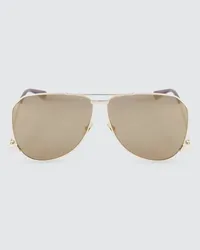 Saint Laurent Occhiali aviator SL 690 Oro