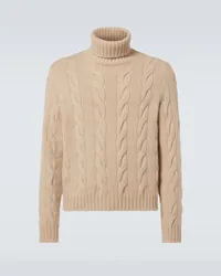 Loro Piana Pullover in cashmere a trecce Beige