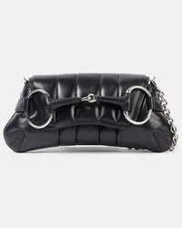 Gucci Borsa a spalla Horsebit Small in pelle Nero