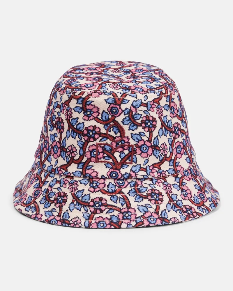 Isabel Marant Cappello da pescatore Haley in cotone Multicolore
