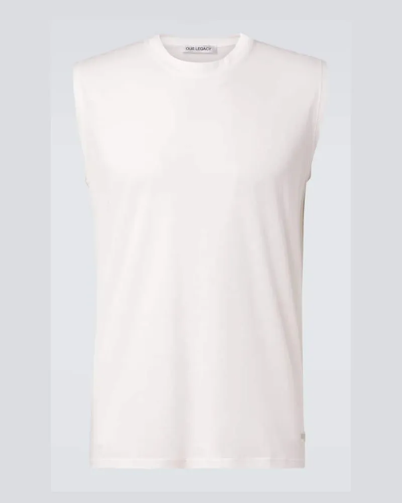Our Legacy Top Breathe in jersey di cotone Bianco