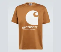 x Carhartt - T-shirt in jersey di cotone con stampa