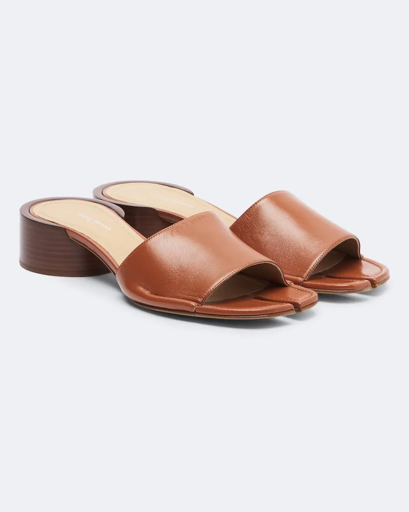 Maison Margiela Sandali Tabi in pelle Marrone