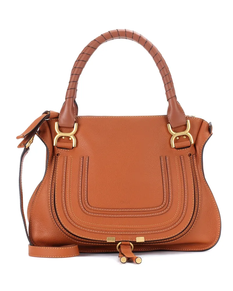 Chloé Chloé Borsa Marcie Medium in pelle Marrone