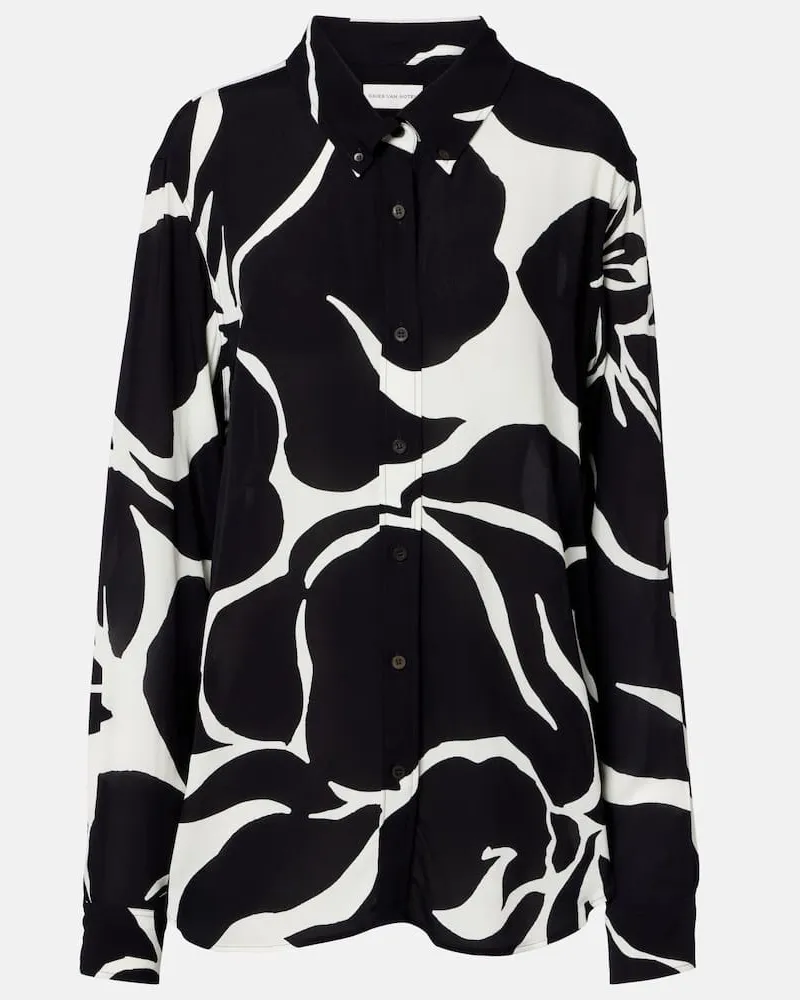 Dries van Noten Camicia con stampa Nero