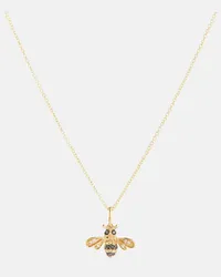 Sydney Evan Collana Bumblebee in oro 14kt con diamanti e zaffiri Oro