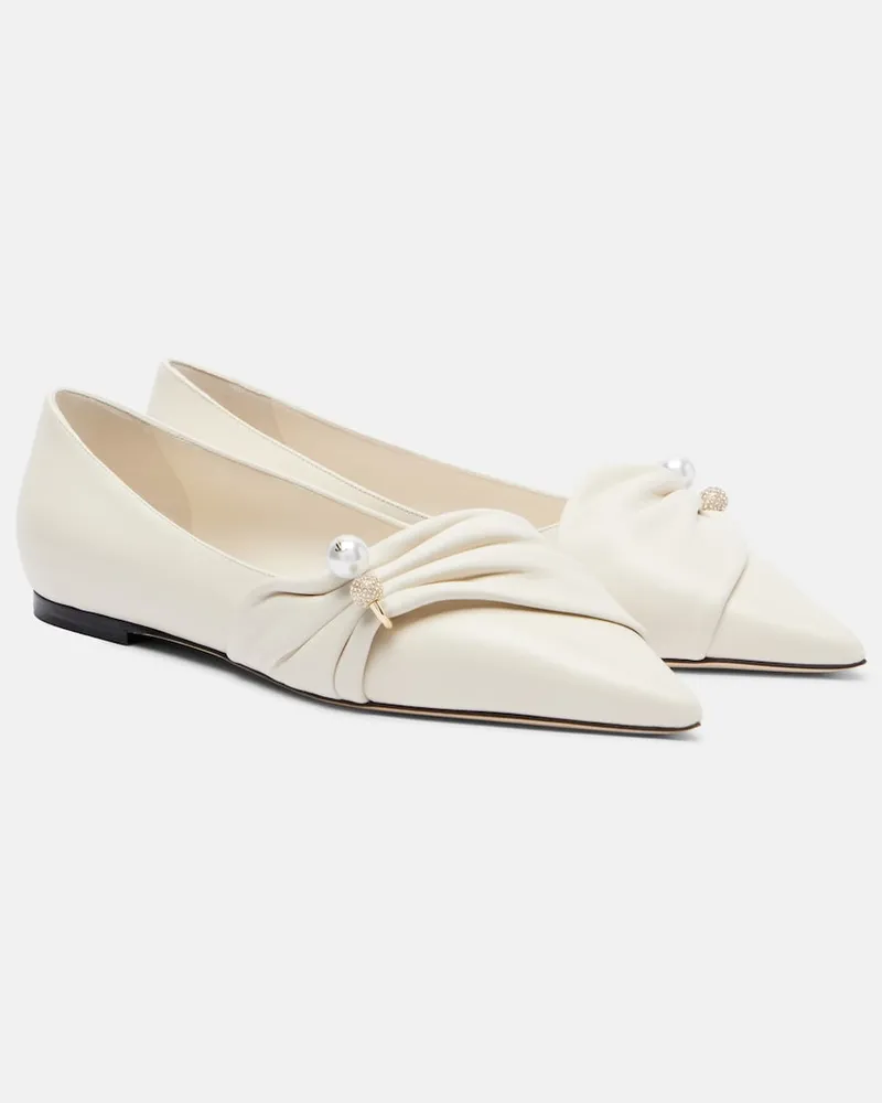 Jimmy Choo Ballerine Rafi in pelle Bianco