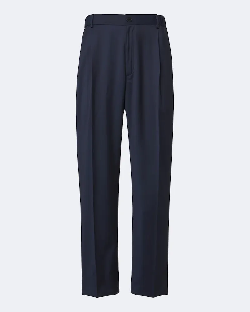 Brioni Pantaloni Bellagio regular in lana Blu