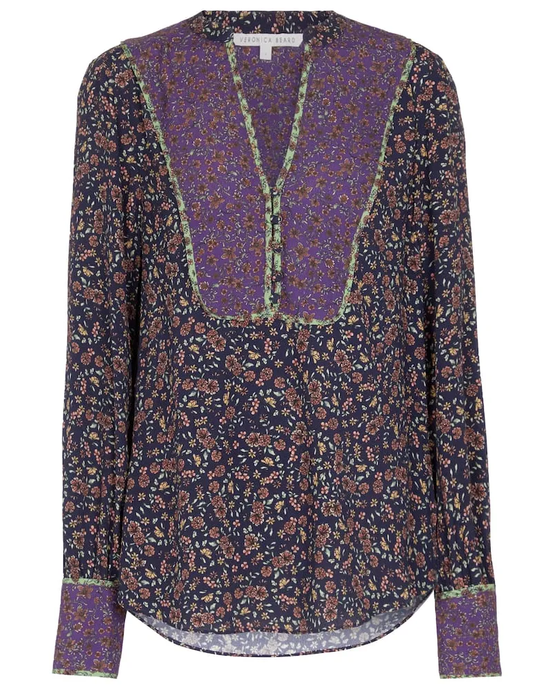 Veronica Beard Blusa Betta con stampa floreale Multicolore