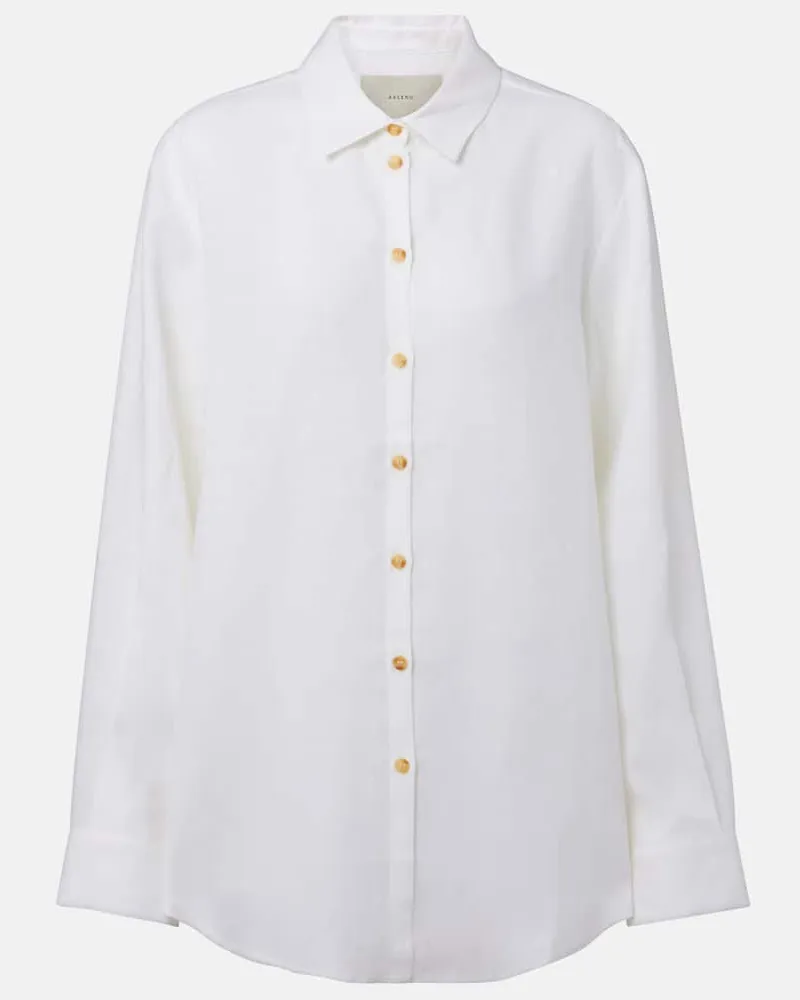 ASCENO Camicia Formentera in lino Bianco