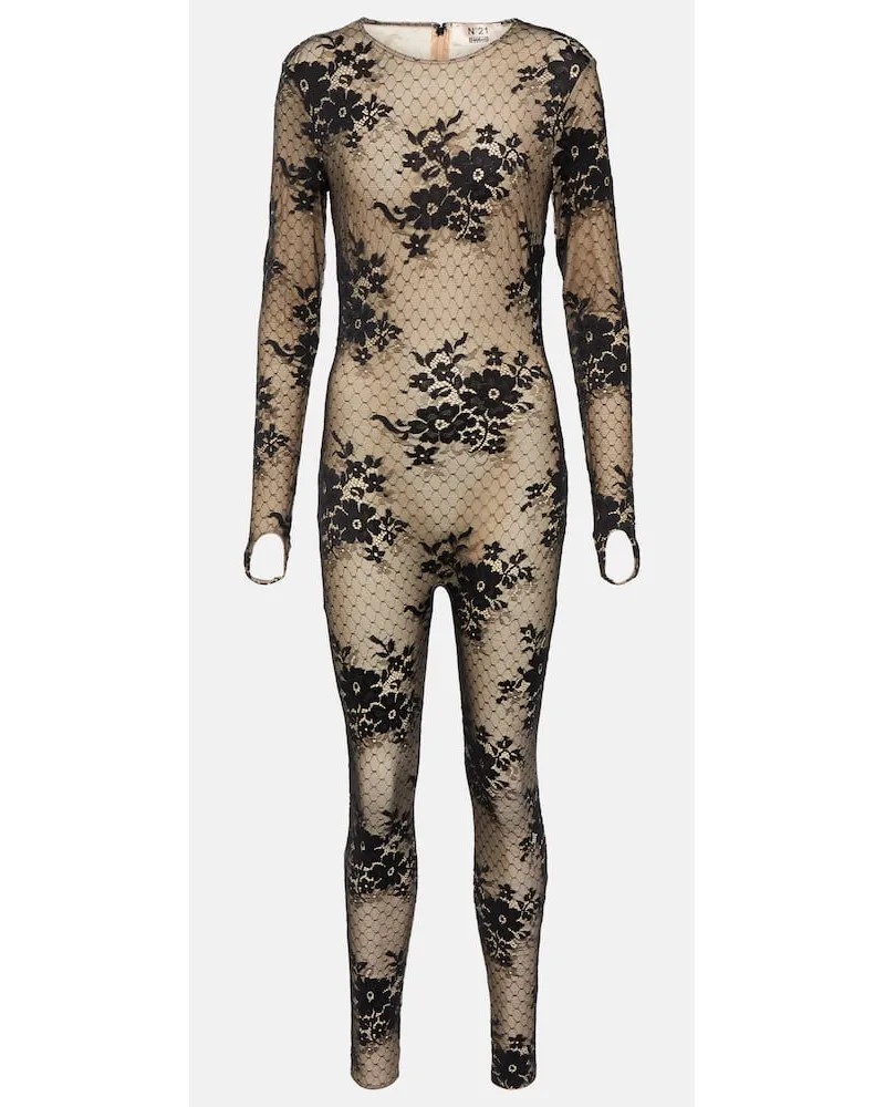 Wolford x N21 - Jumpsuit Pattie con pizzo Multicolore