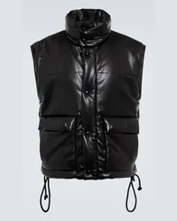 Nanushka Piumino gilet Jovan in similpelle Nero