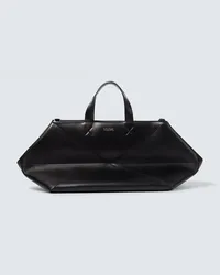 Loewe Borsa da viaggio Puzzle Fold in pelle Nero