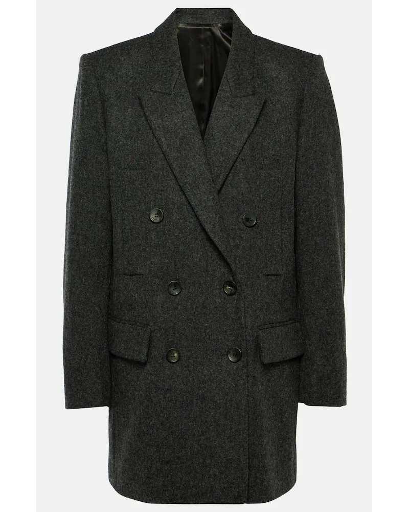 Isabel Marant Blazer oversize Floyd in lana Grigio