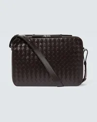 Bottega Veneta Ventiquattrore in pelle Intrecciato Borgogna