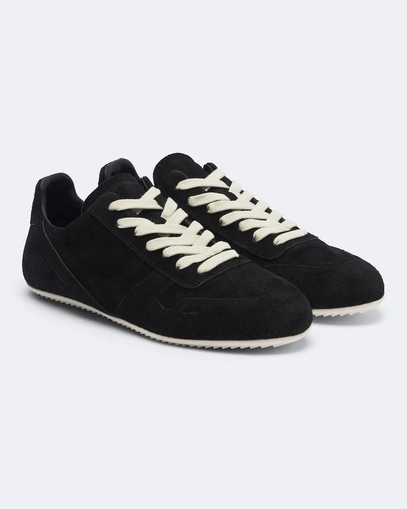 Rick Owens Sneakers Minimal in suede Nero