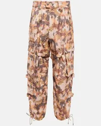 Isabel Marant Pantaloni cargo Helore in cotone Multicolore