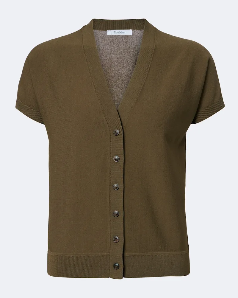 Max Mara Top in maglia Verde