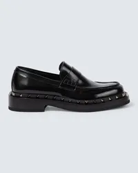 Valentino Garavani Mocassini Rockstud M-Way in pelle Nero