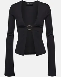 Louisa Ballou Cardigan in misto cotone Nero