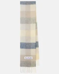 Acne Studios Sciarpa Vally in misto lana a quadri Multicolore