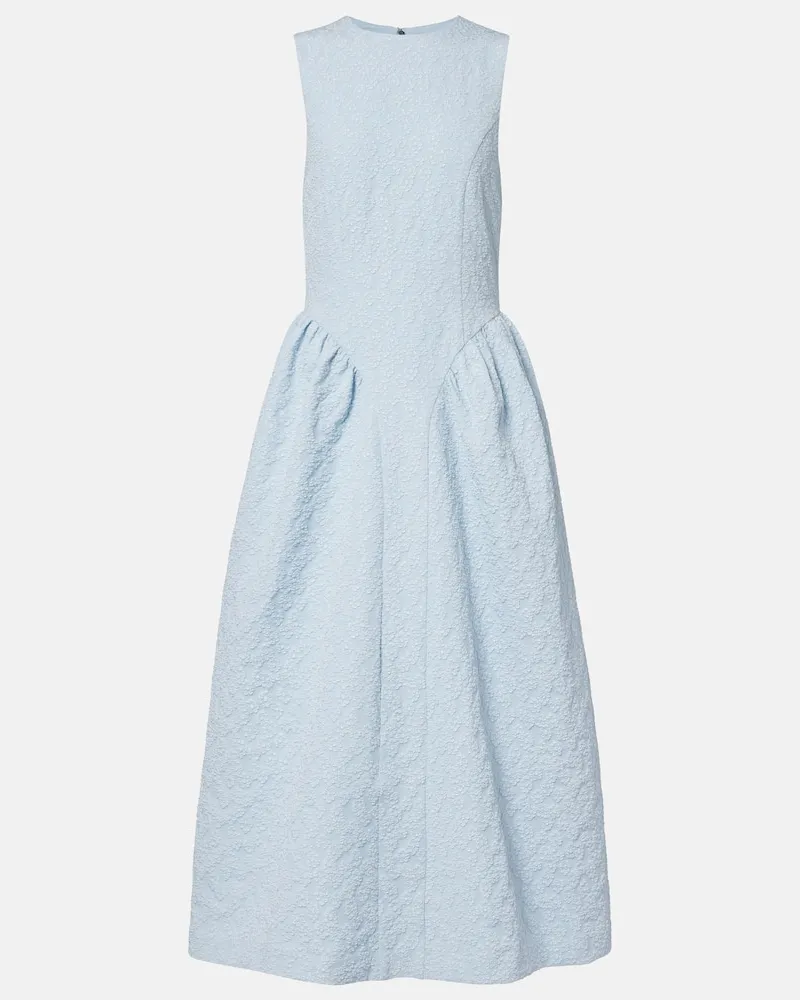 ROTATE Birger Christensen Abito midi in jacquard Blu