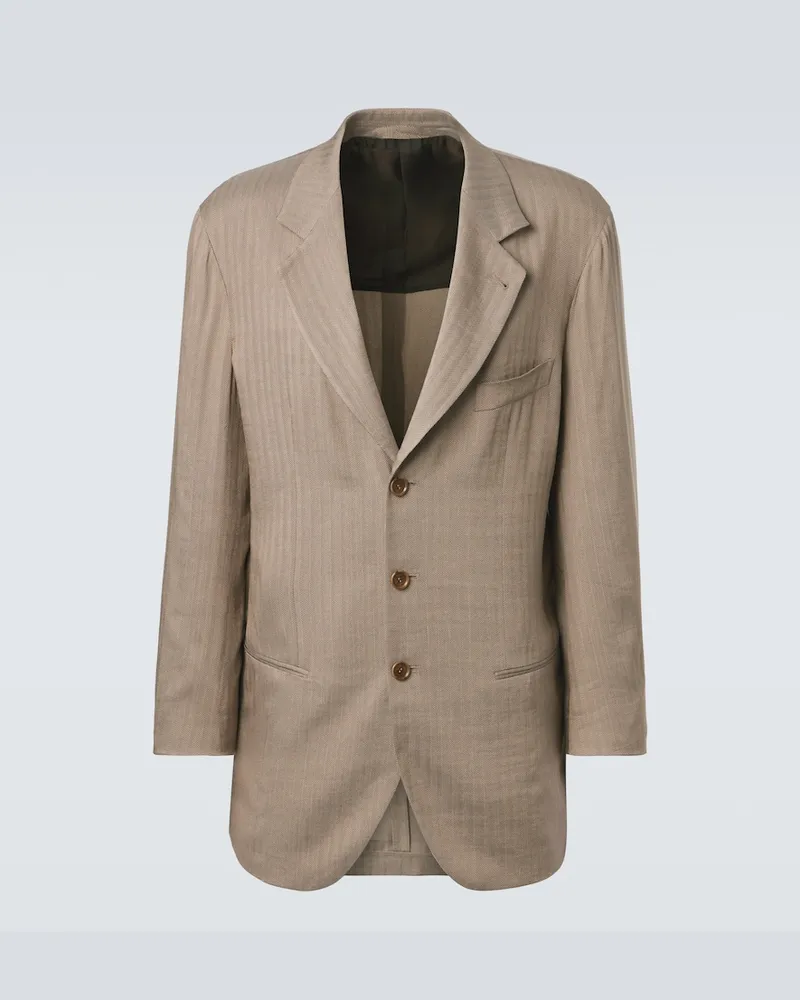 Giorgio Armani Blazer monopetto Marrone