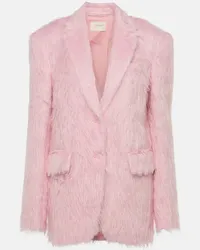 SPORTMAX Blazer Cicala in misto alpaca Rosa