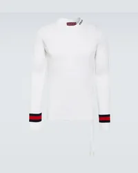 Gucci Pullover in cotone a coste Multicolore